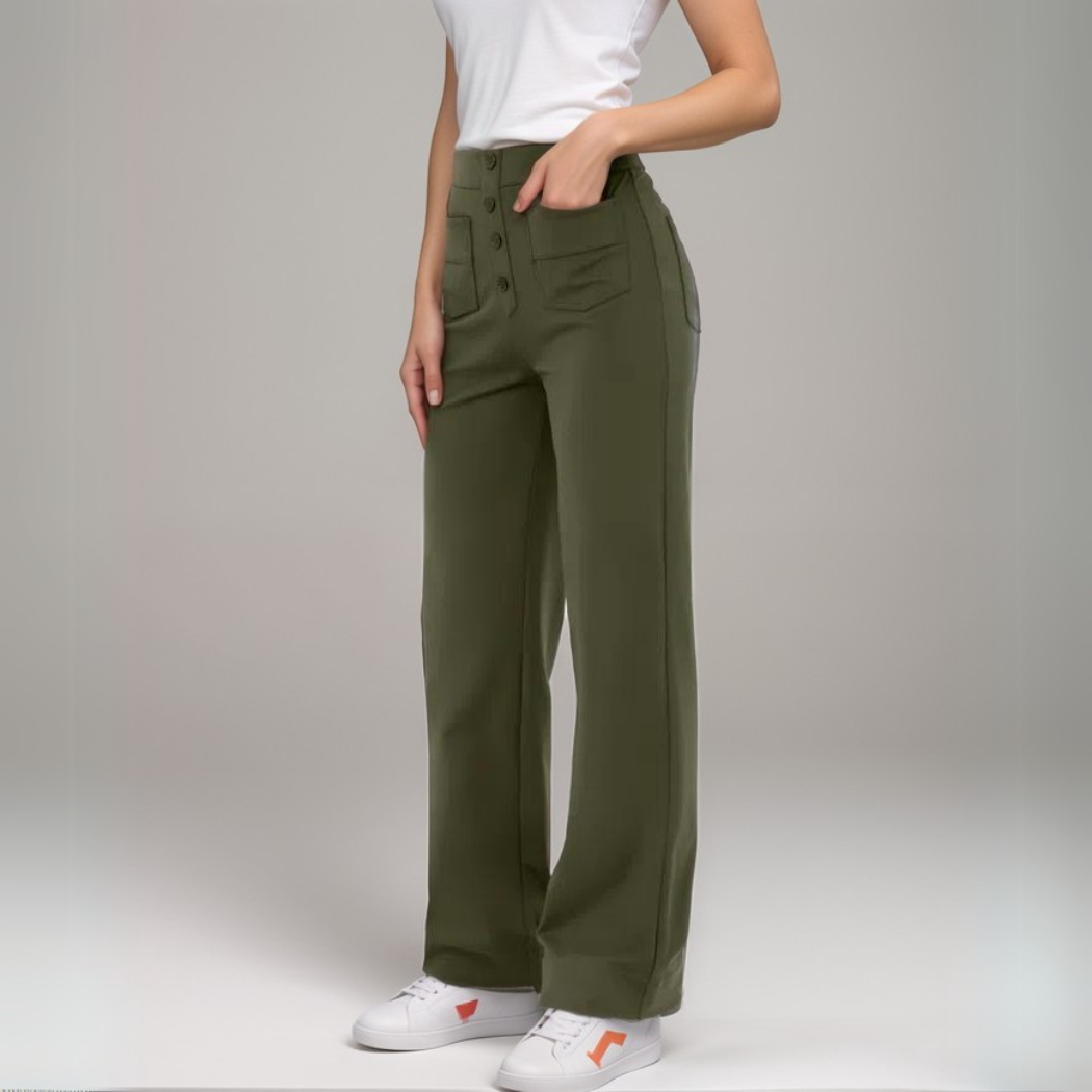 Elsa | High-waisted elastic pants | Buy one, get one free