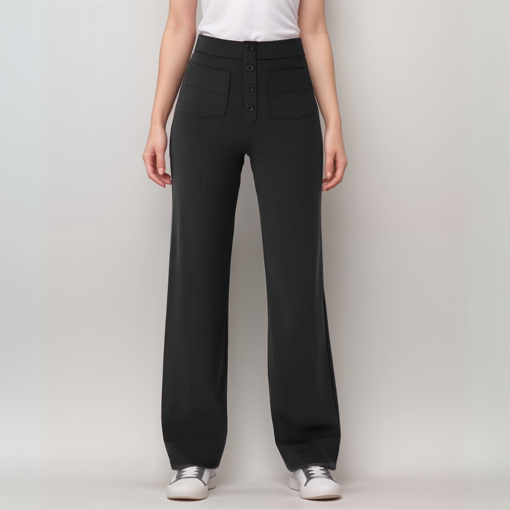 Elsa | High-waisted elastic pants | Buy one, get one free
