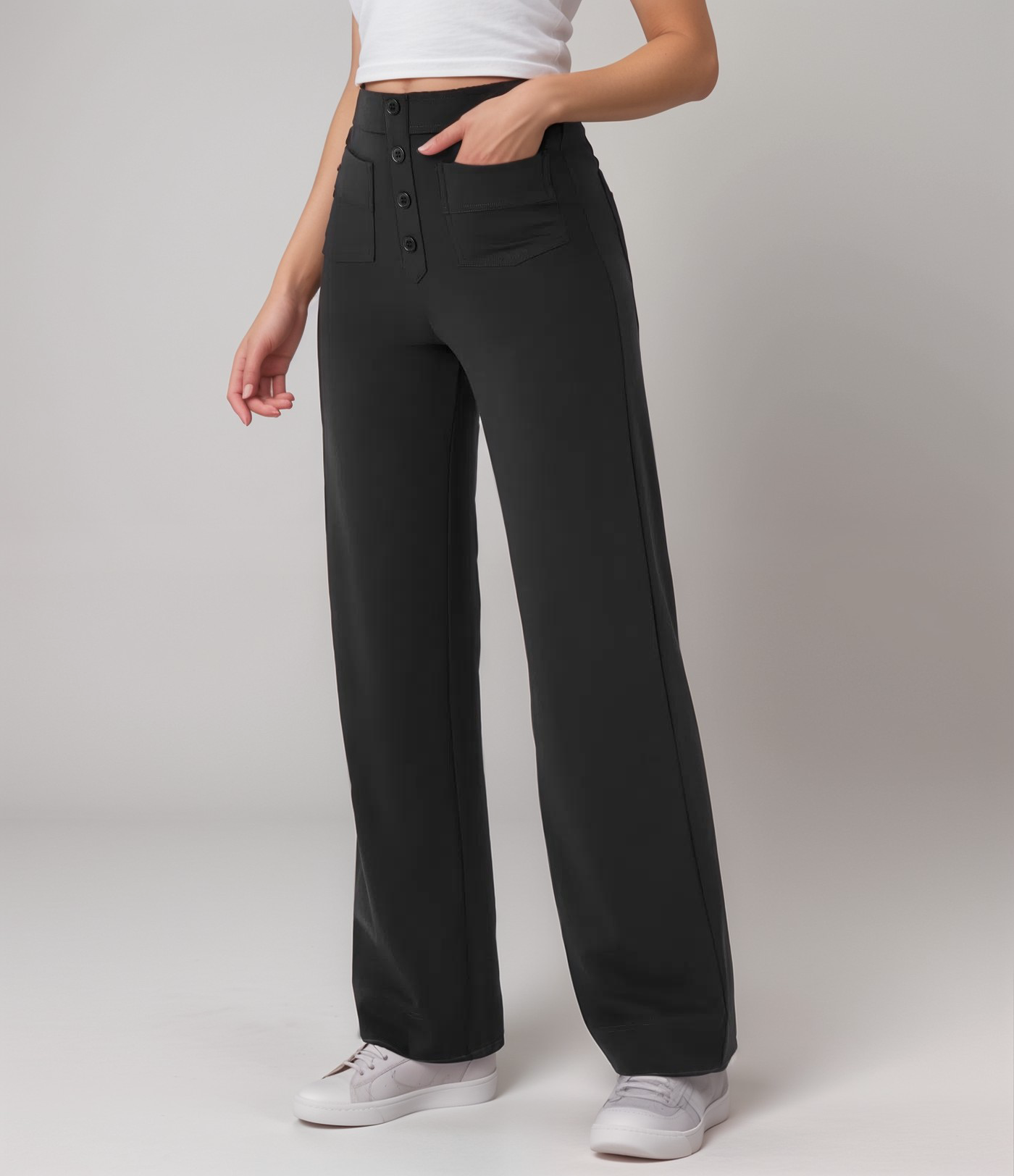 Elsa | High-waisted elastic pants | Buy one, get one free