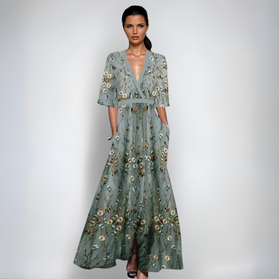 Emily - Luxury Floral Dress