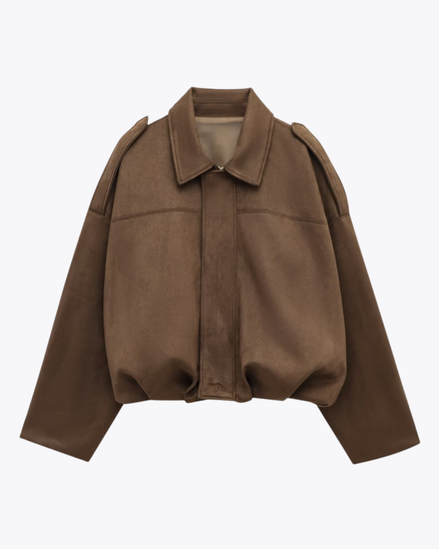 Quintine - Suede Bomber Jacket
