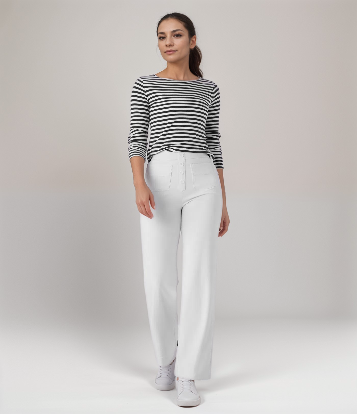Elsa | High-waisted elastic pants | Buy one, get one free