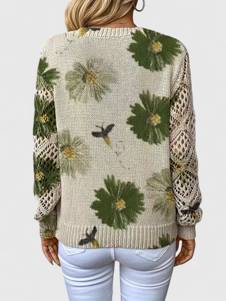 Aurélie | Elegant sweater with floral print