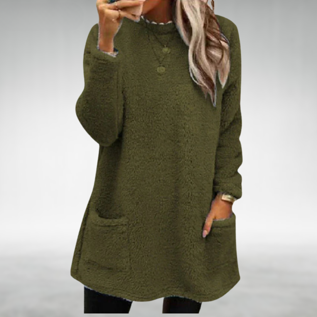 Christel | Fleece sweater with pockets
