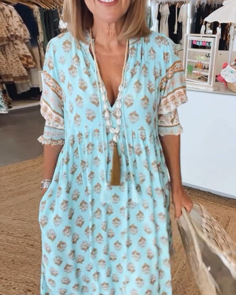 HILEY - CASUAL DRESS WITH PRINT