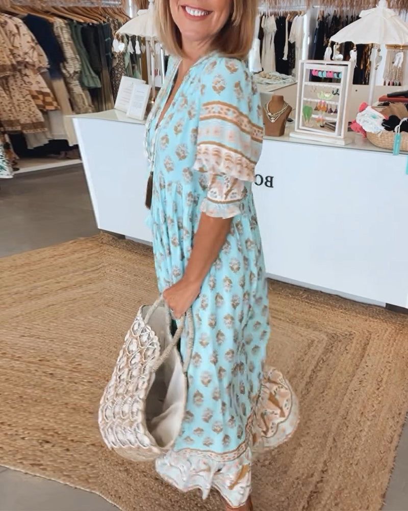 HILEY - CASUAL DRESS WITH PRINT