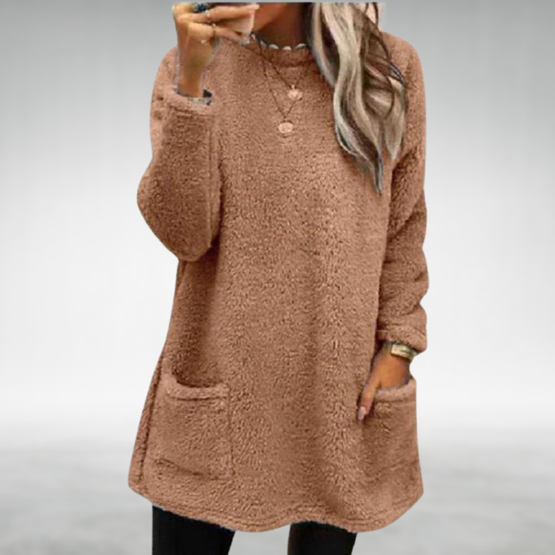 Christel | Fleece sweater with pockets
