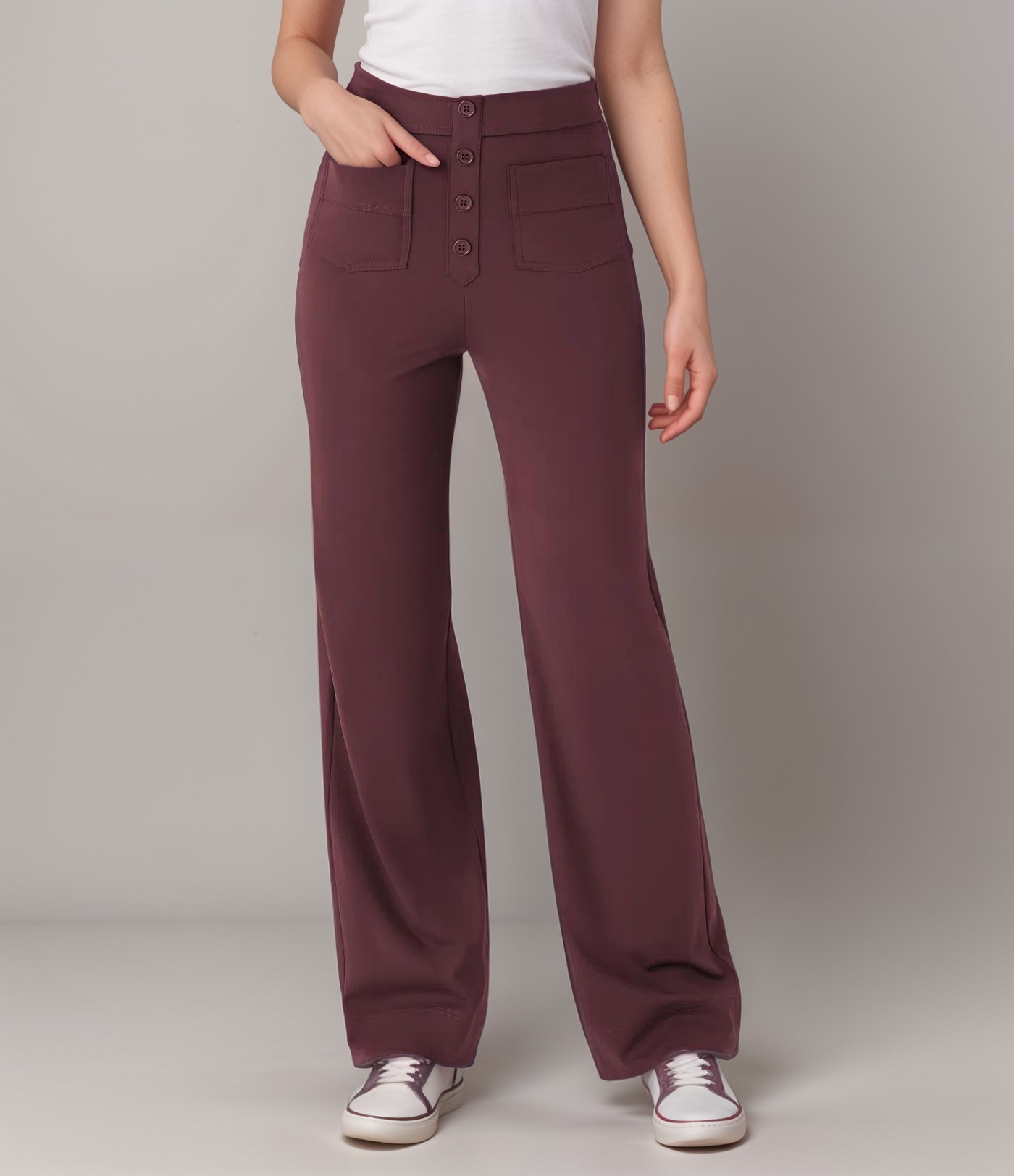 Elsa | High-waisted elastic pants | Buy one, get one free