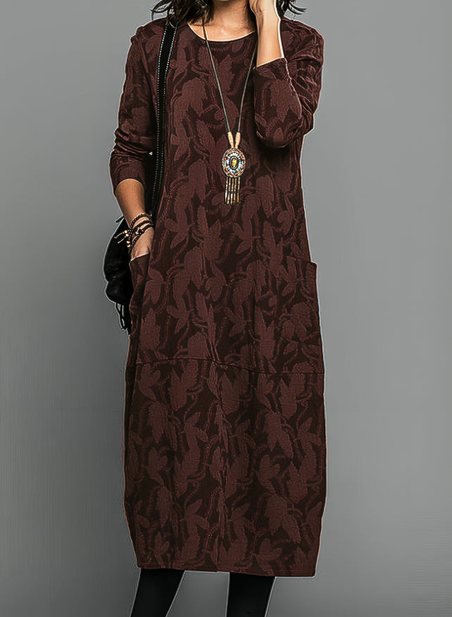 Madeleine | Warm winter dress with an elegant cut