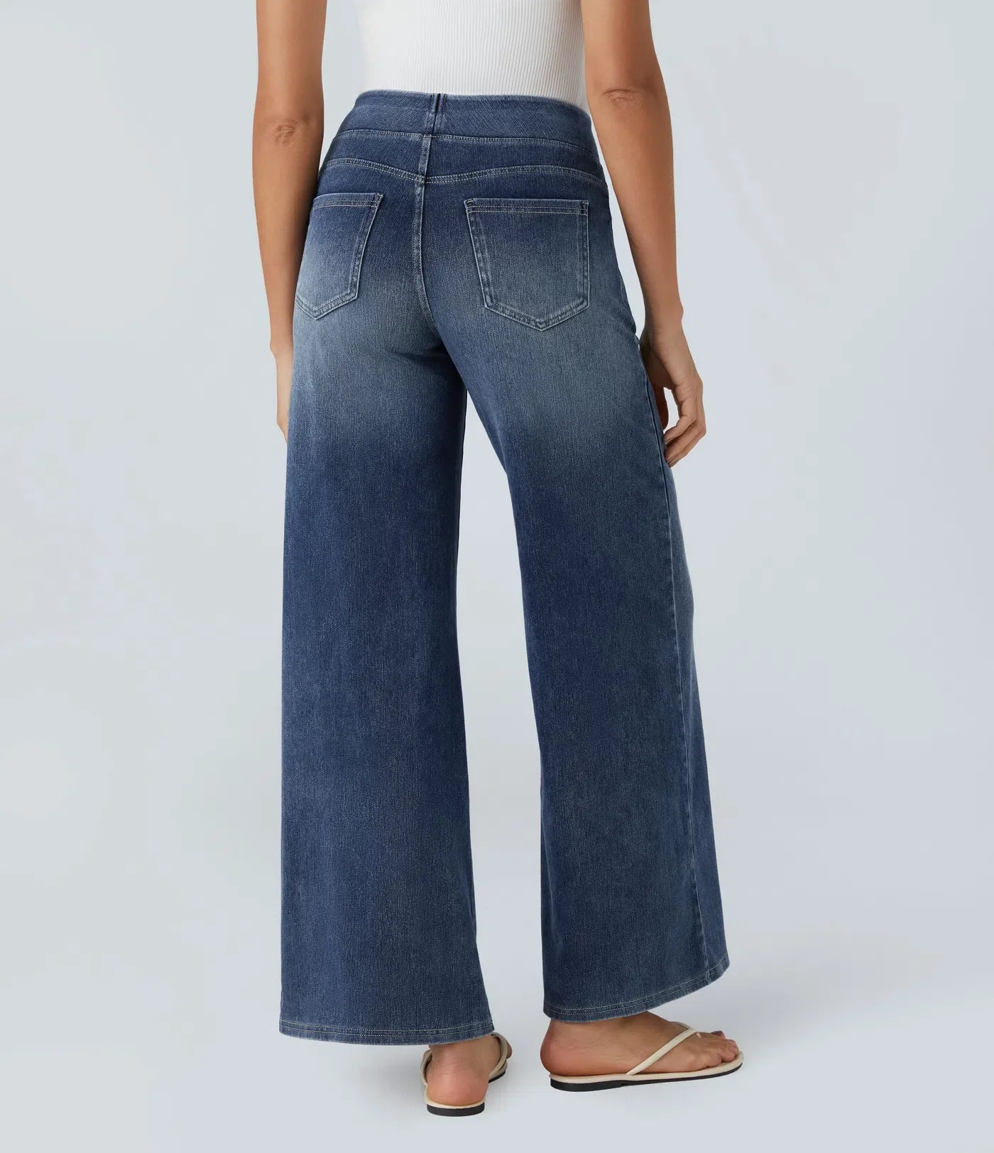 Eva | High-waisted elastic pants