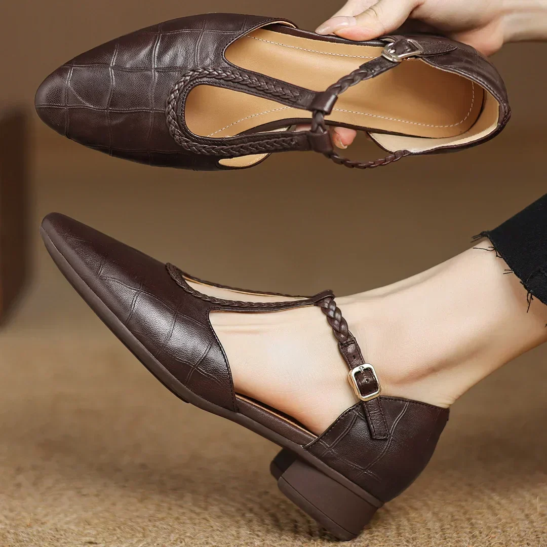 Elena™ | Orthopedic Leather Shoes — By Mezory-London