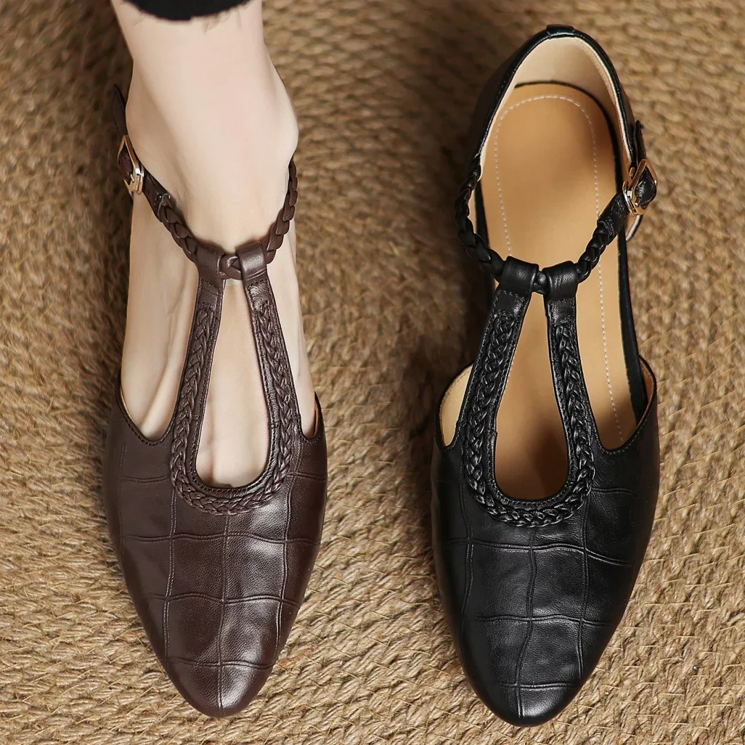 Elena™ | Orthopedic Leather Shoes — By Mezory-London