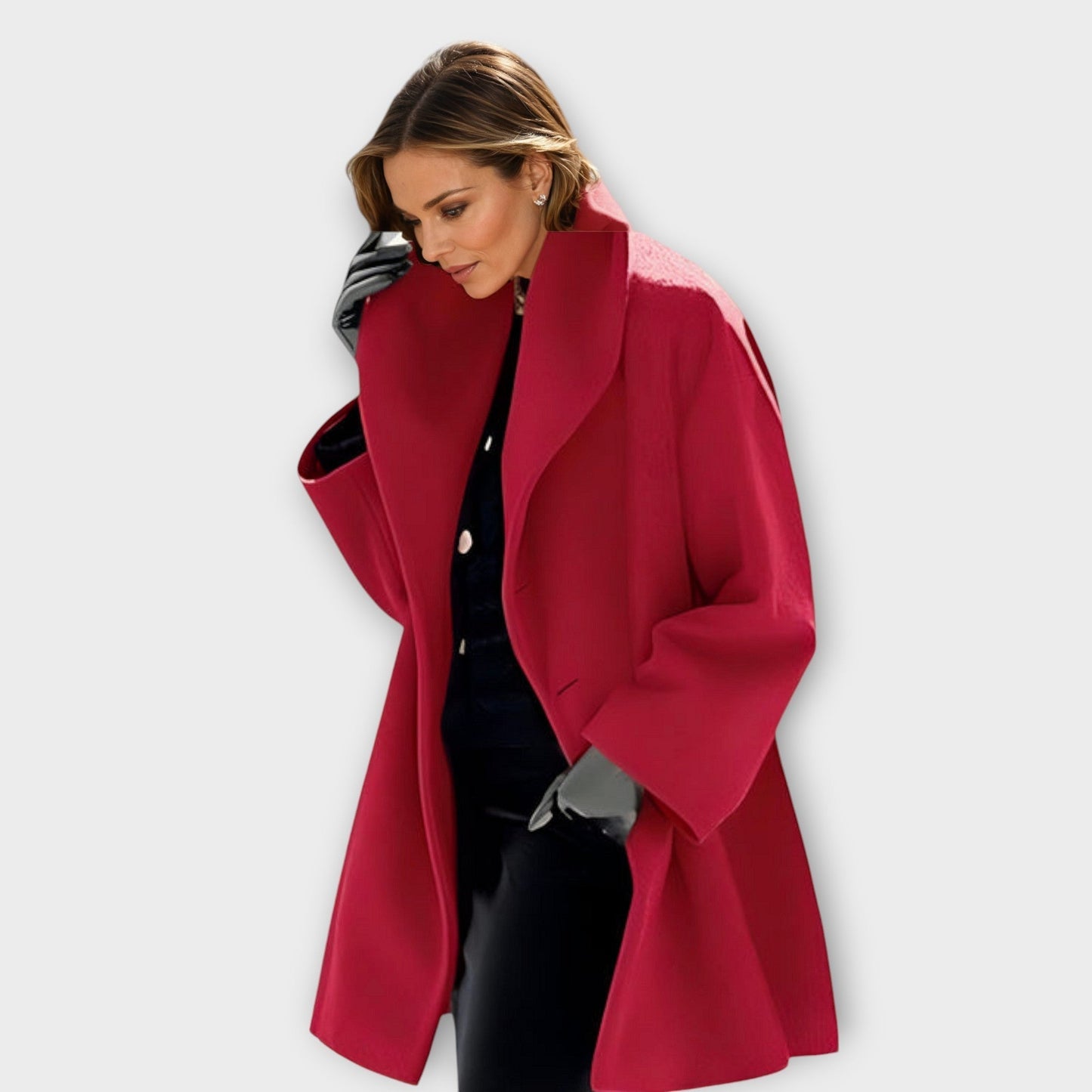 Machteld | Premium Windproof Wool Coat