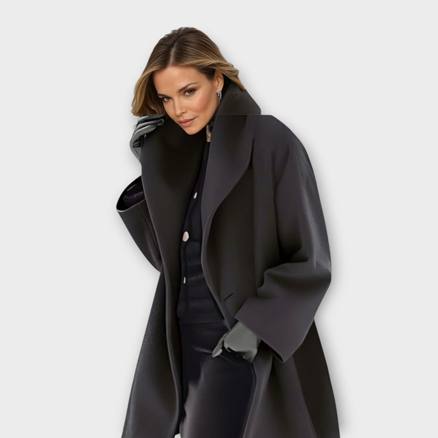 Machteld | Premium Windproof Wool Coat