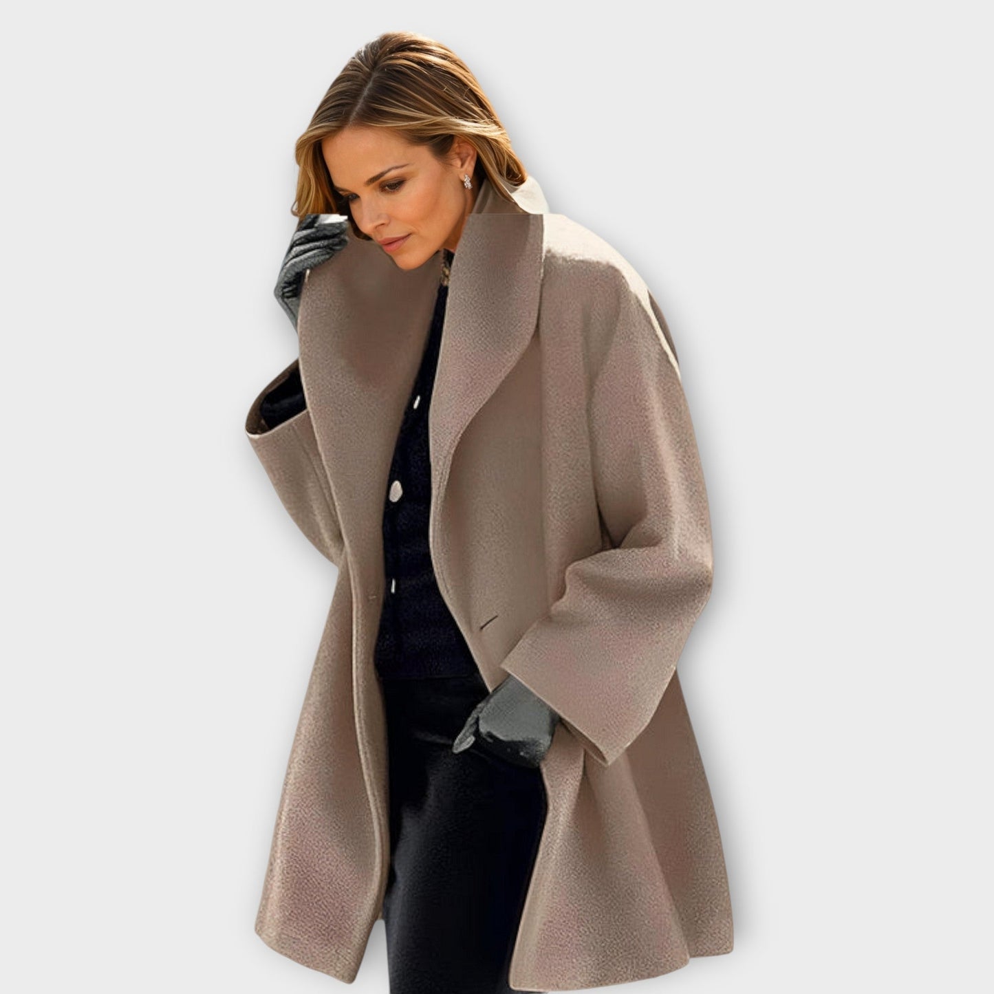 Machteld | Premium Windproof Wool Coat