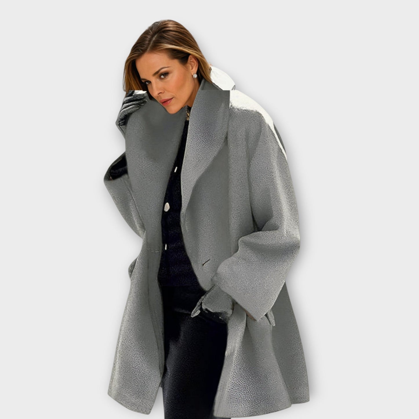 Machteld | Premium Windproof Wool Coat
