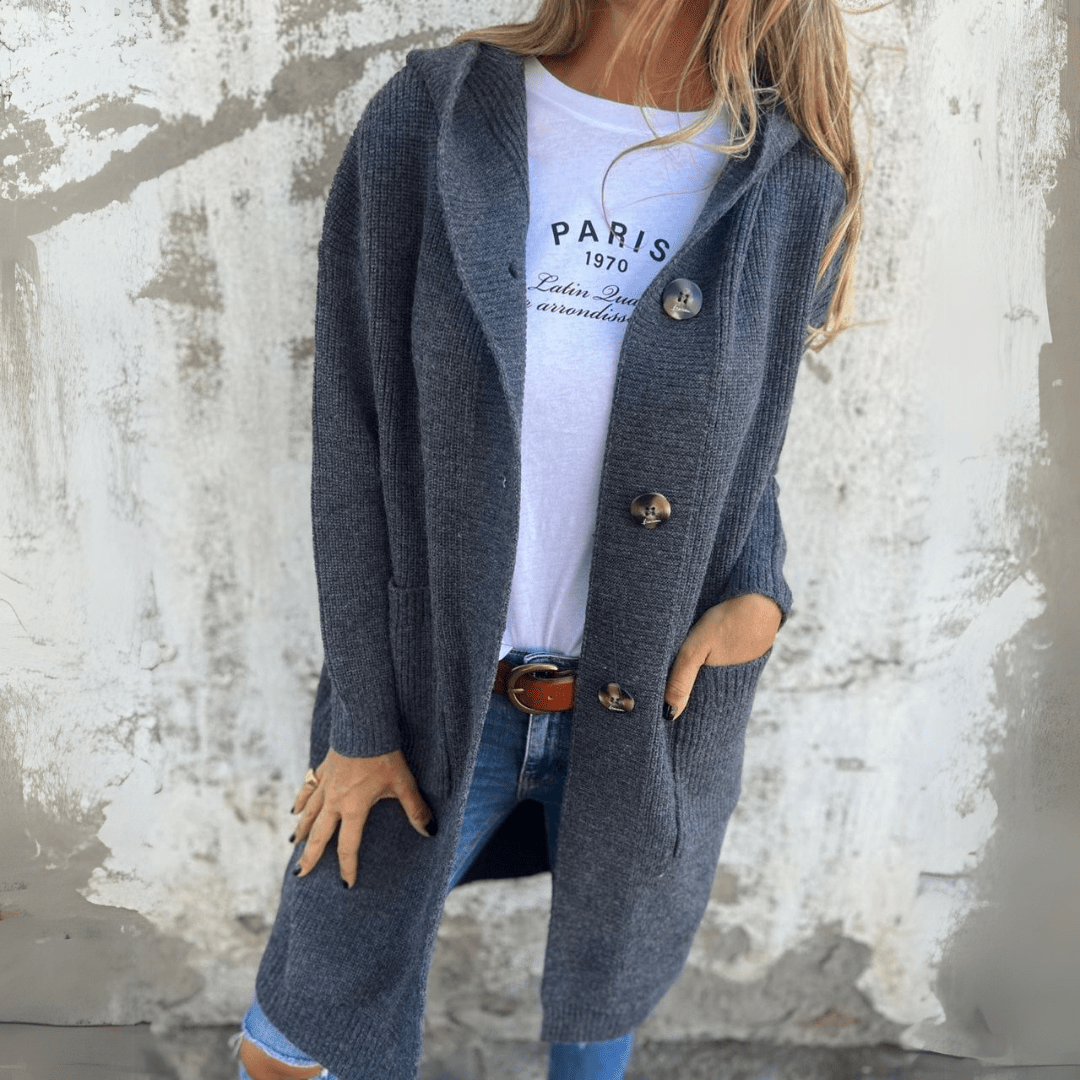 Lorène | Elegant long ladies cardigan
