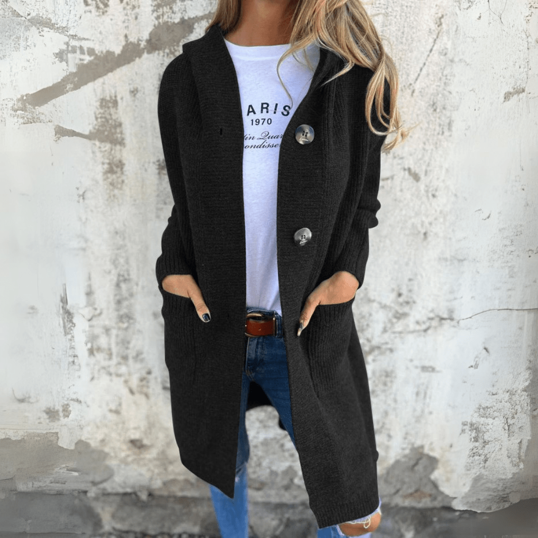 Lorène | Elegant long ladies cardigan
