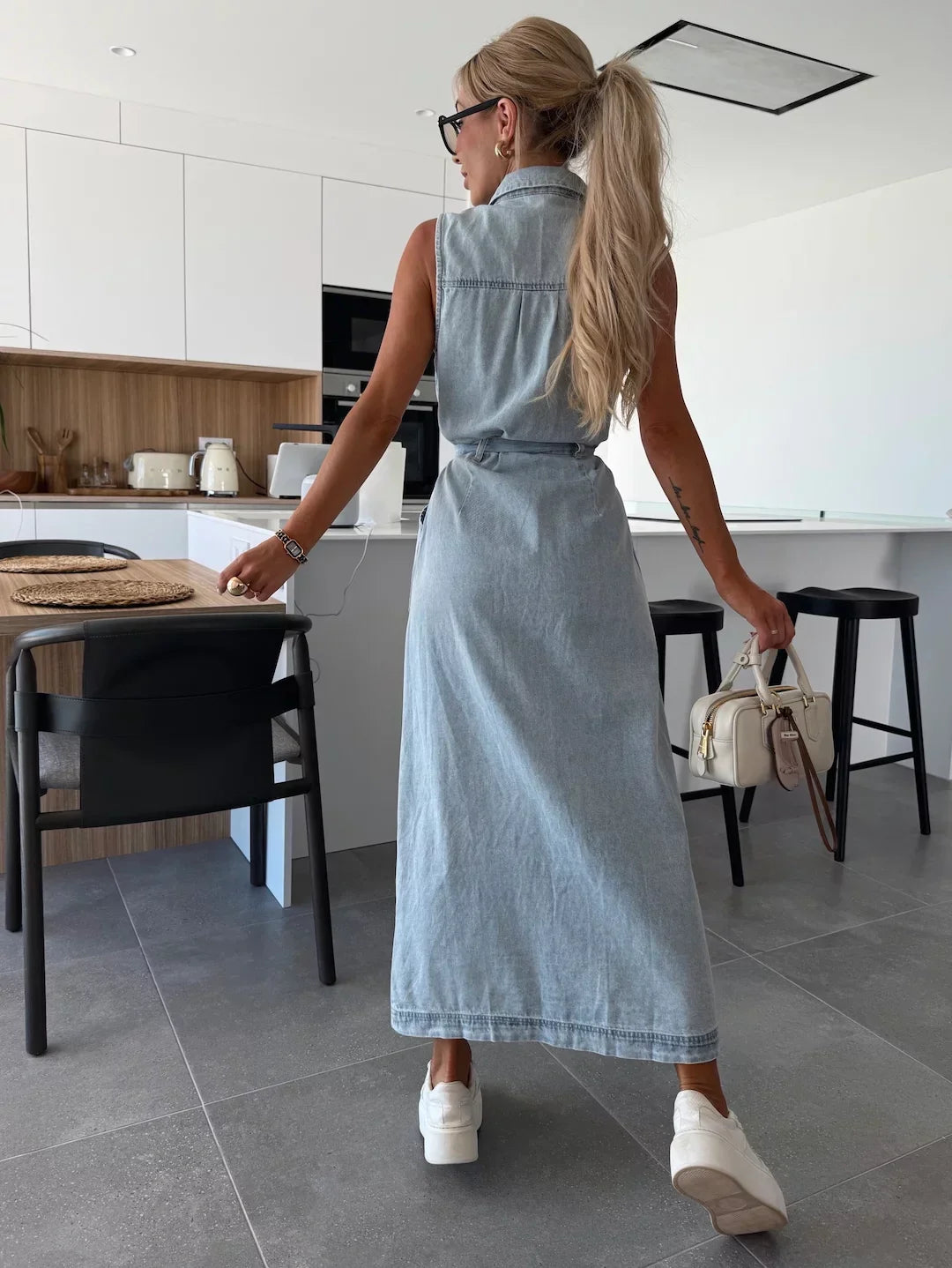 Isabelle | Maxi Denim Dress 