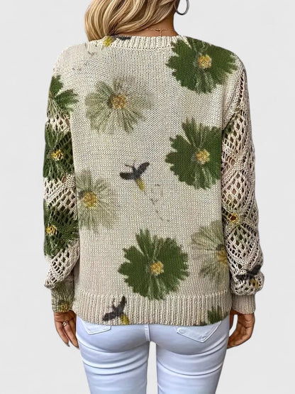 Aurélie | Elegant sweater with floral print