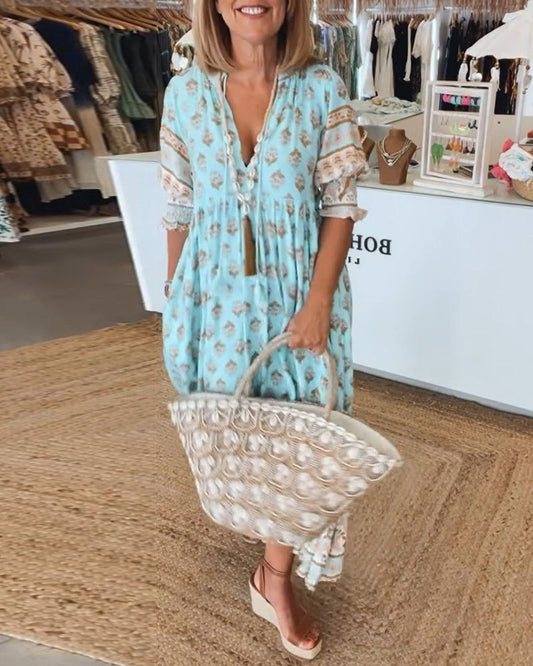 HILEY - CASUAL DRESS WITH PRINT 