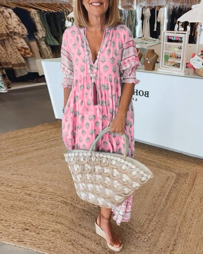 HILEY - CASUAL DRESS WITH PRINT 