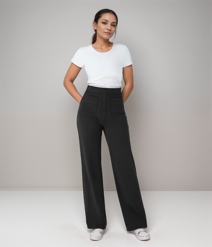 Elsa | High-waisted elastic pants | Buy one, get one free 