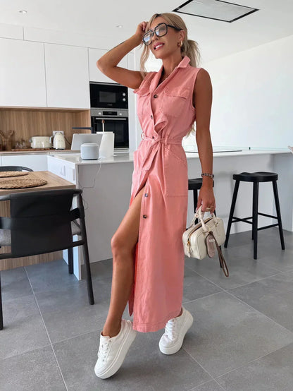 Isabelle | Maxi Denim Dress 