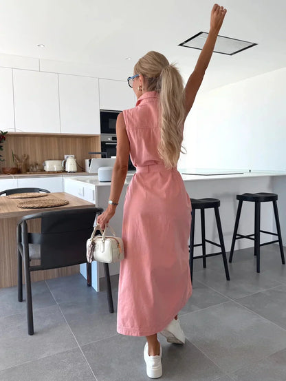 Isabelle | Maxi Denim Dress 