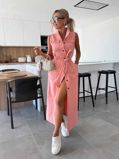 Isabelle | Maxi Denim Dress 