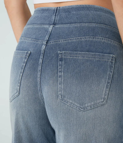 Eva | High-waisted elastic pants