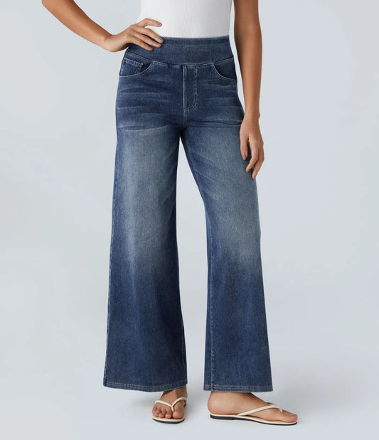 Eva | High-waisted elastic pants