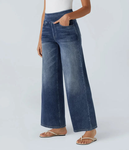 Eva | High-waisted elastic pants